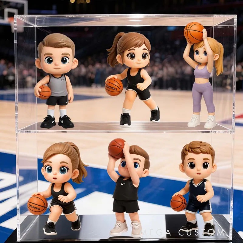 Custom 3D Cartoon Chibi Figure Football Team Character Model Fan Support Gift Collectible Decoration