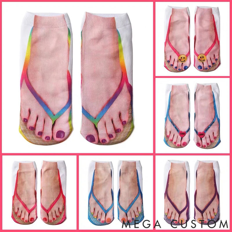 Personalized 3D Printed Socks, Funny Socks for Family Parties