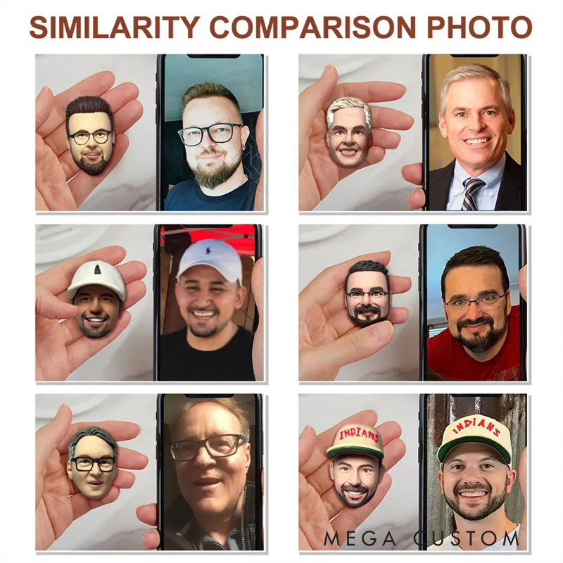 Personalized Custom 3D Face Bottle Opener - Personalized Cigar/Meme Style Bottle Opener for Gag Gifts, Bachelor Parties & Bar Decor