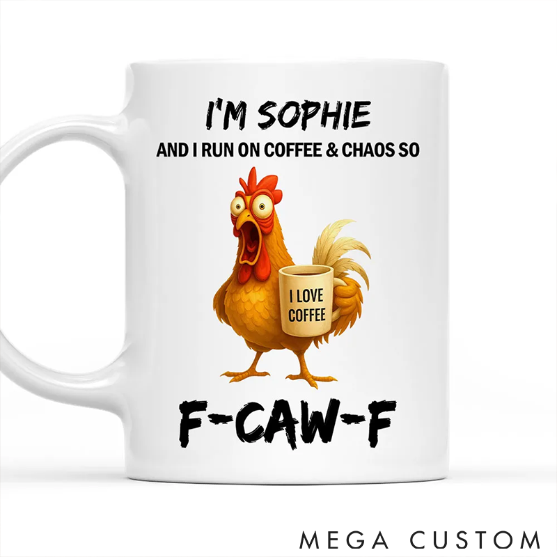 Personalized Pet Lover Coffee and Chaos Mugs