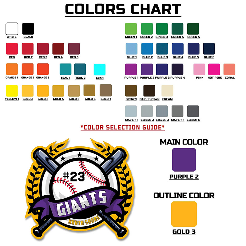 Personalized Baseball Graphic Sticker with Laurel Accents and Text  