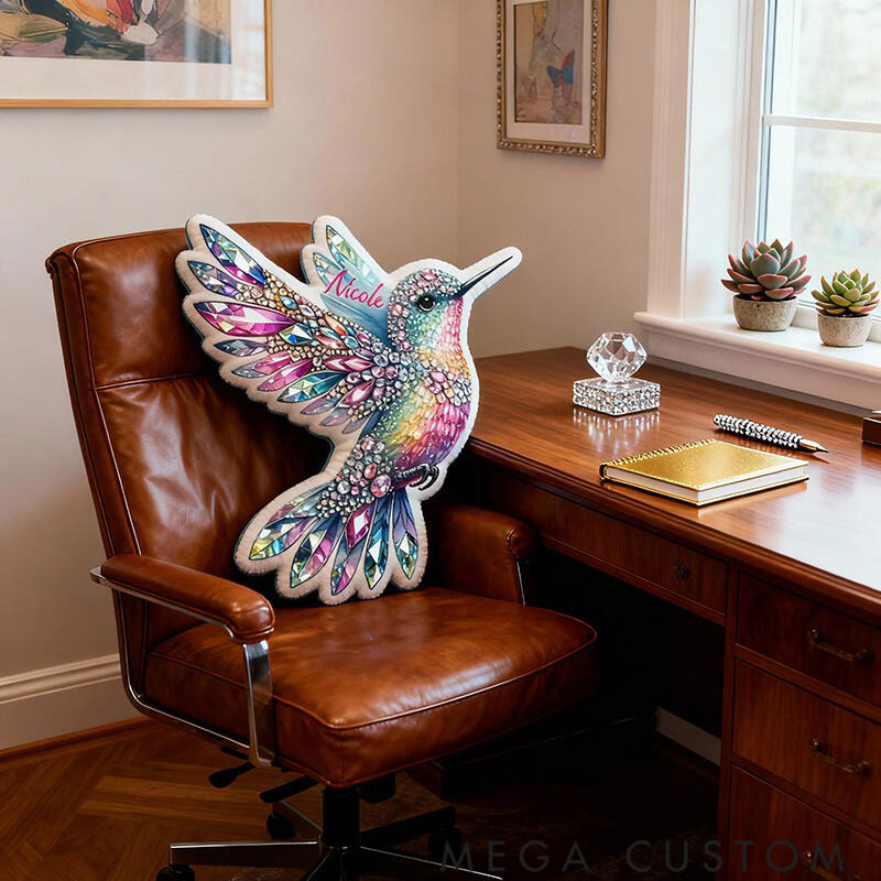 Personalized Graphic 3D Print Pillows Pillow, Custom Tortoise Diamond Bird Pillow with Name for Family