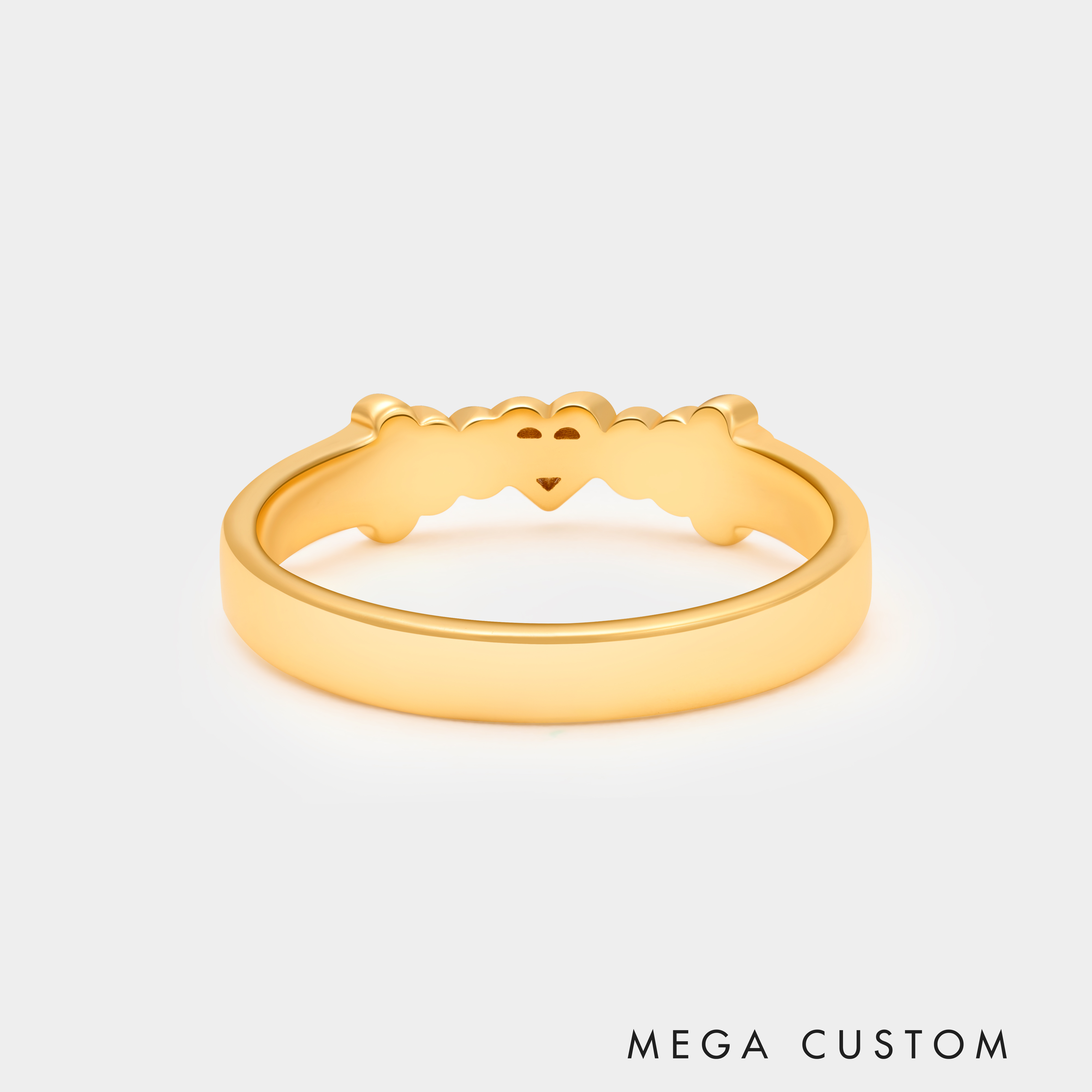 Personalized Bone and Heart with Dog Paw Ring Personalized Pet Lover's Jewelry in Sterling Silver