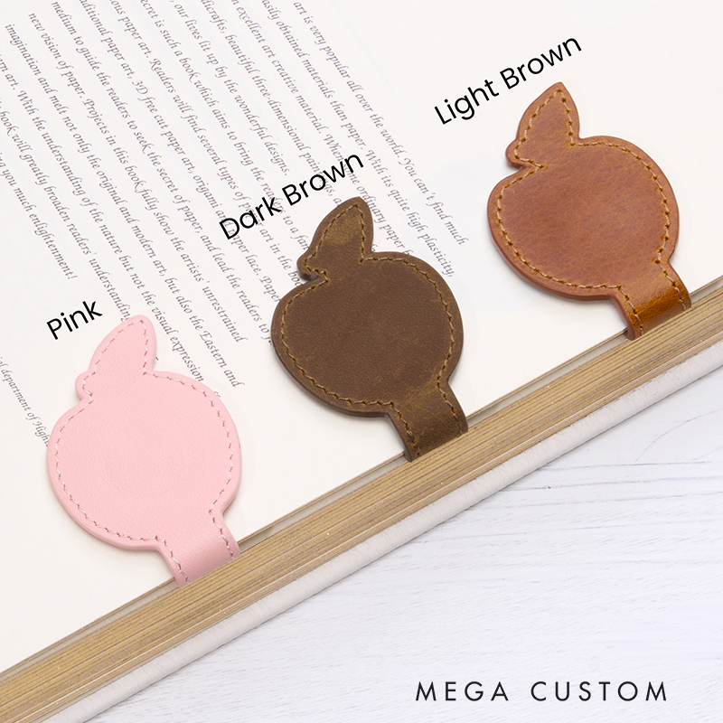 Personalized Leather Bookmark Apple Shaped Bookmark Magnetic Bookmark Custom Name Engraved Page Marker Thoughtful Gift for Readers and Teachers Unique Handmade Book Accessory Teacher Appreciation