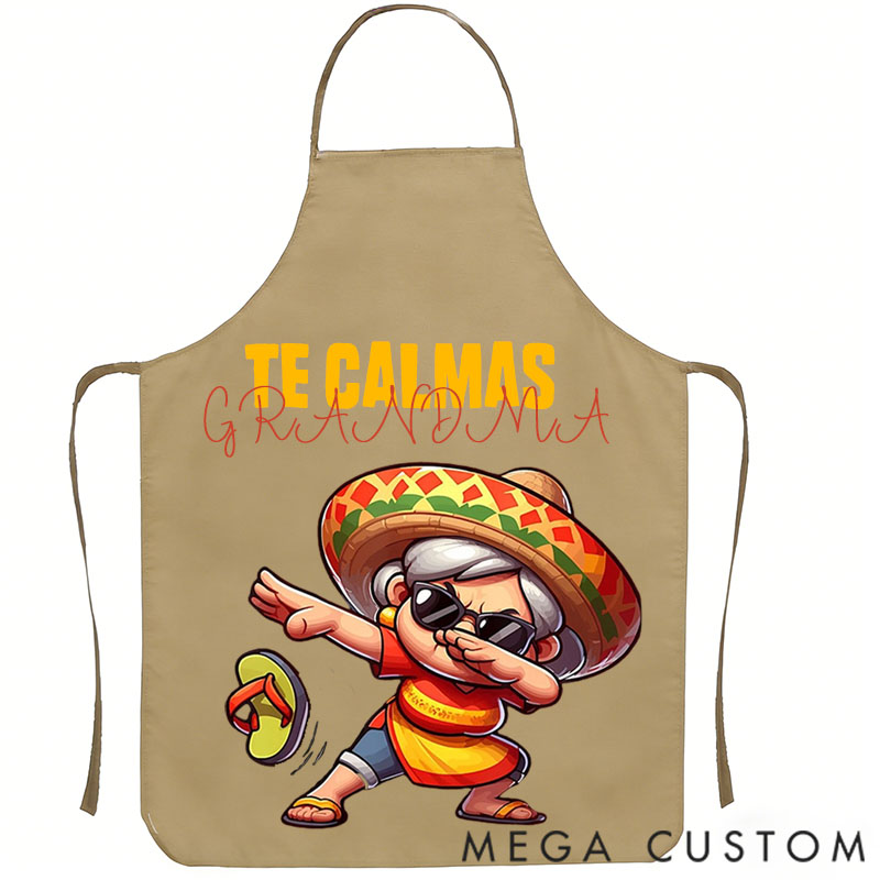 Personalized Fun Cartoon Character Printed Apron – a Hilarious Gift for Mom