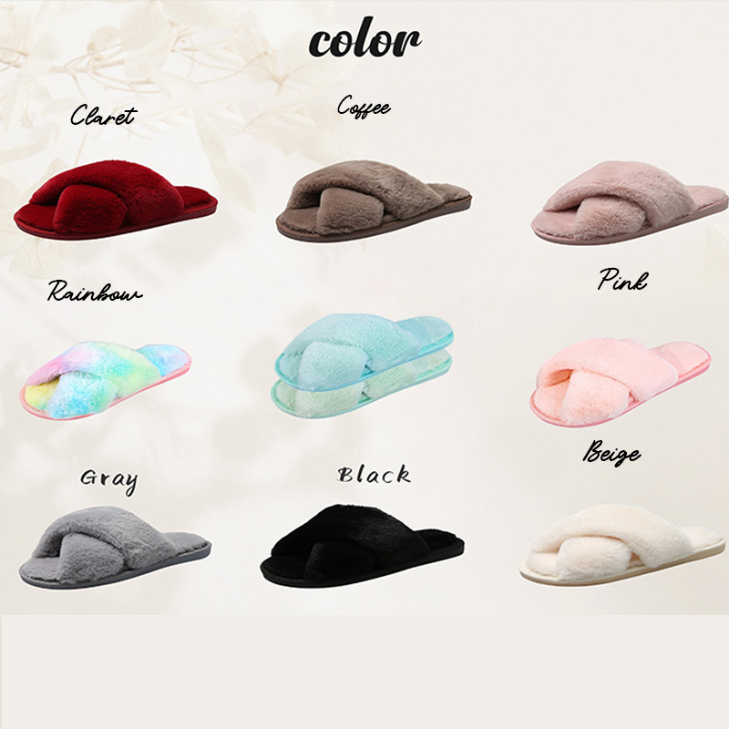 Personalized Bridesmaid Fluffy Slippers Bride Gift Pearls Slippers Rhinestone Fluffy Slippers Bachelorette Hen Fluffy Slippers  Bridesmaid Gifts