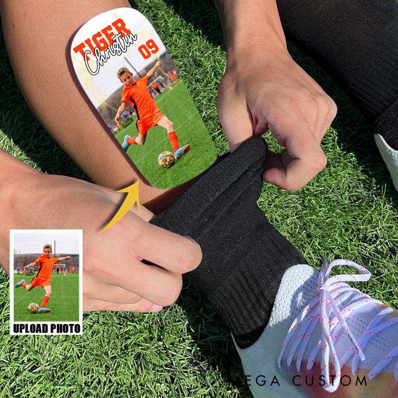Personalized Shin Guards Custom Name and Photo Gifts for Soccer Lovers