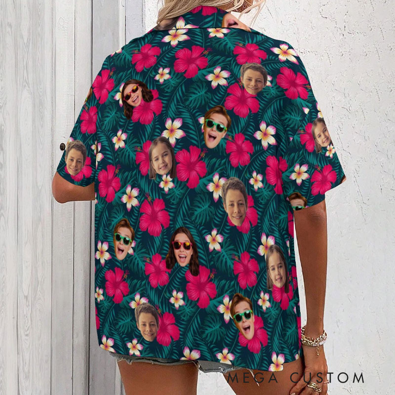 Personalized Hawaiian Shirt Photo Customization Beach Travel Shirt Gift for Him and Her Travel Lovers