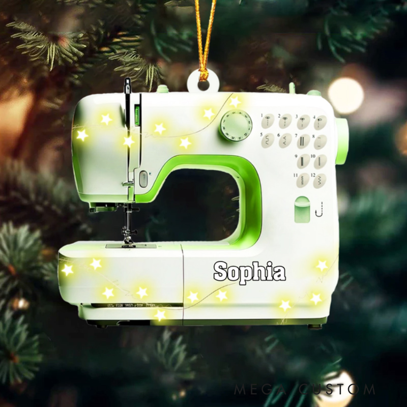 Personalized Sewing Machine Ornament Automatic Sewing Machine Christmas Gift For Sewing Lovers