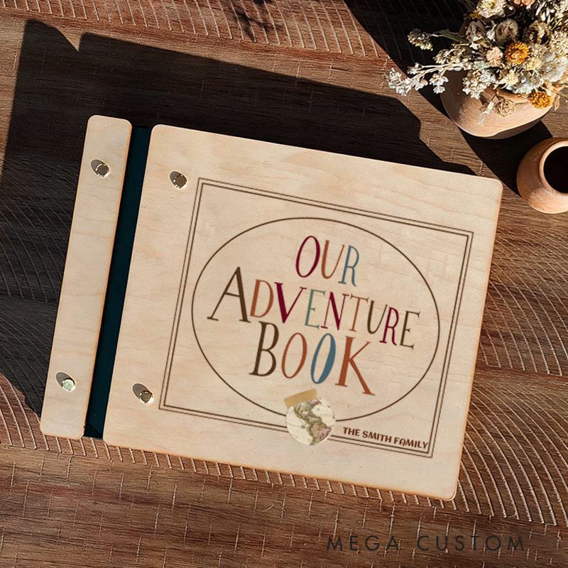 Personalized Travel Scrapbook Adventure Book Scrapbook Valentines Our Adventure Book Gift for Him or Her Couple's Travel Souvenir