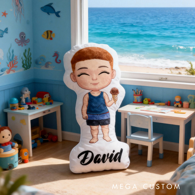 Personalized Travel Pillow Graphic 3D Print Beach Vacation Sea Trip Pillow for Travel Lovers