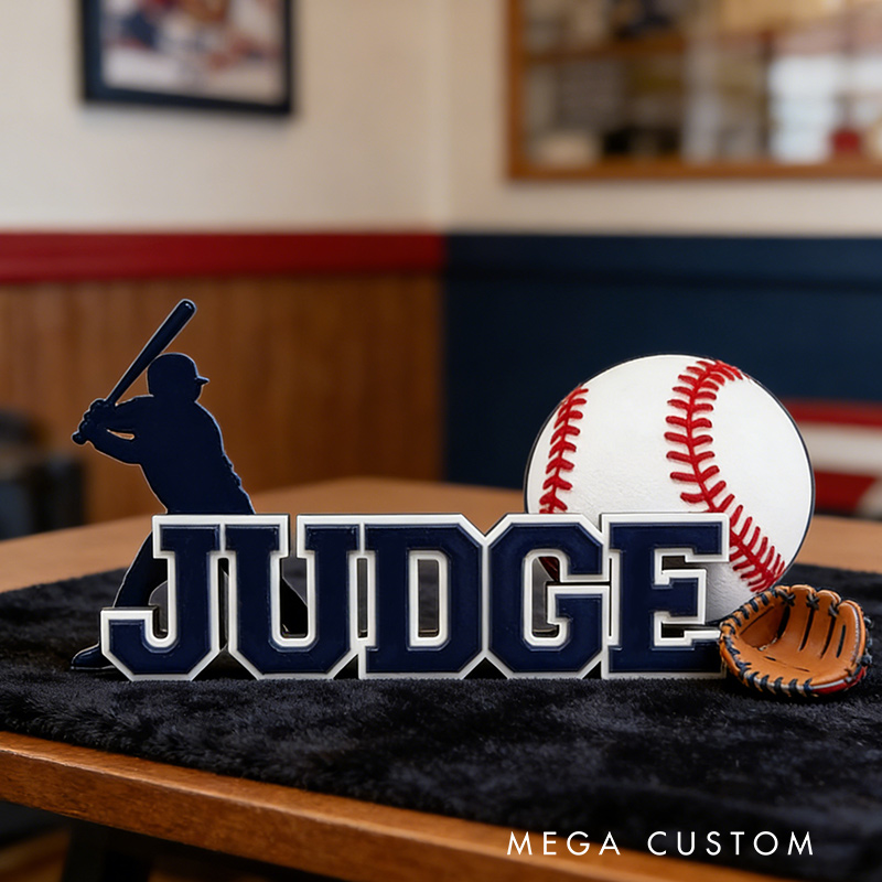 Personalized Baseball Name Sign Featuring Custom Name