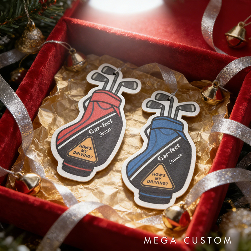 Personalized Golf Air Freshener Novelty Gift for Golfers Car Scent Gift for Golf Lovers