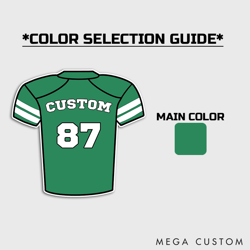 Personalized American Football and Rugby Jersey Sticker with Custom Name and Number for Player Gifts