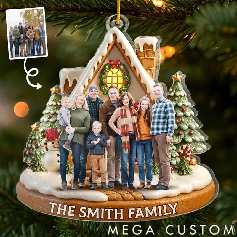 Personalized Christmas Ornament Gifts for family Christmas Sparkles with Love at Home