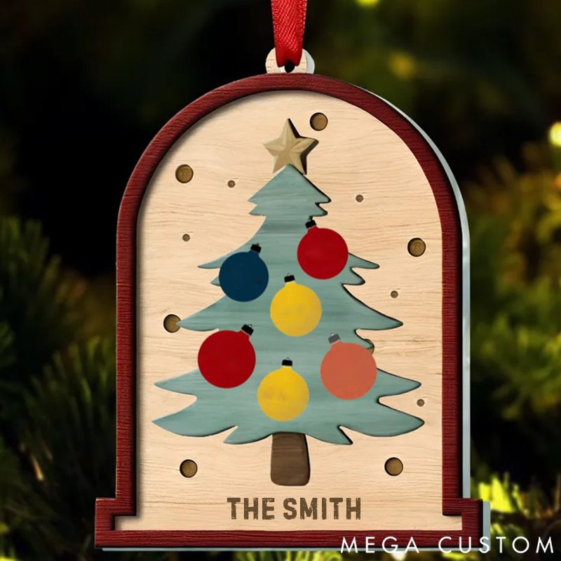 Personalized Family Christmas Tree Acrylic Ornament Gifts for Family