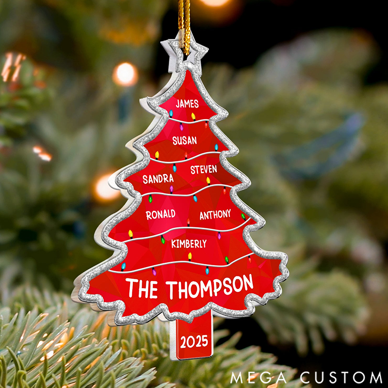 Personalized Tree Full of Memories Christmas Acrylic Ornament