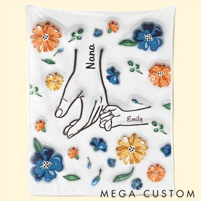 Personalized Mom You are My Hero Printed Blanket Mother's Day Gift for Mom Grandma