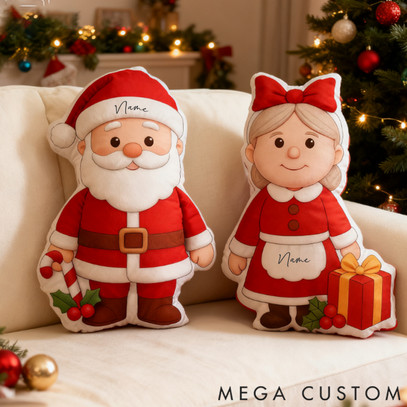 Personalized the Joy of Our First Christmas Shaped Pillow Graphic 3D Print