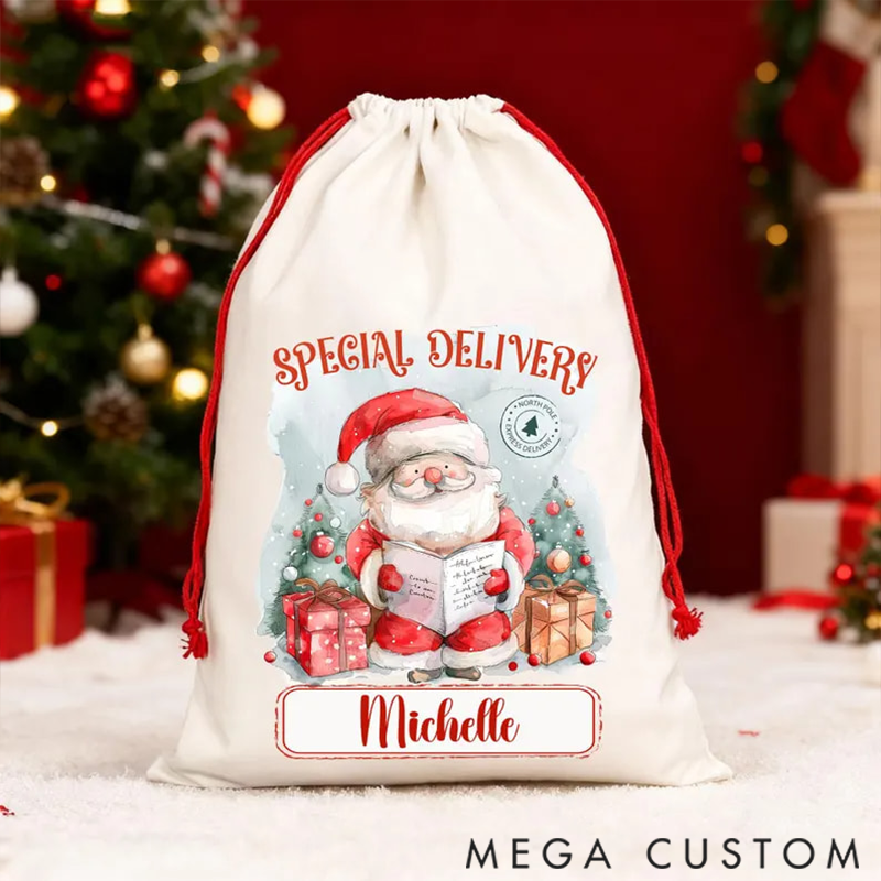 Personalized Santa Claus Christmas Gift Bags are Perfect Christmas Presents for Family Members