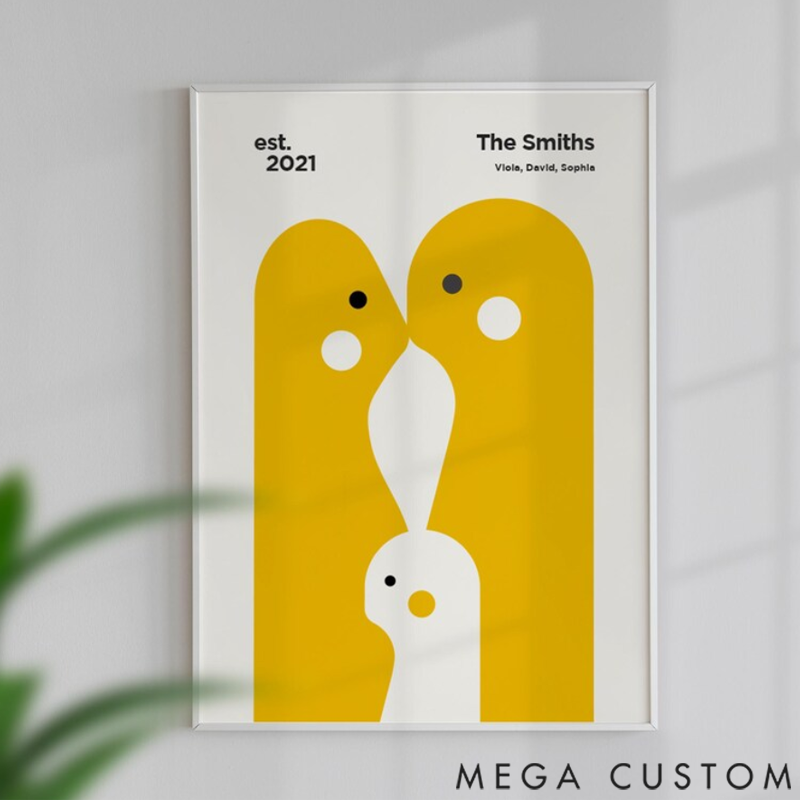 Personalized Family Poster to Cherish Precious Moments Shared with Your Loved Ones at Home