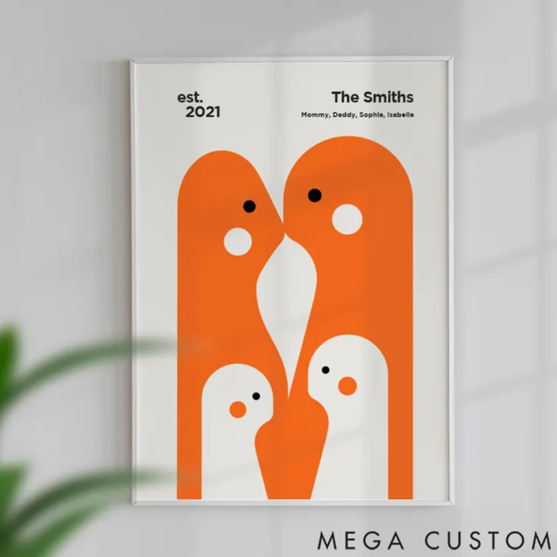 Personalized Family-Themed Poster that Brings Warmth and Joy to Every Corner of Your House