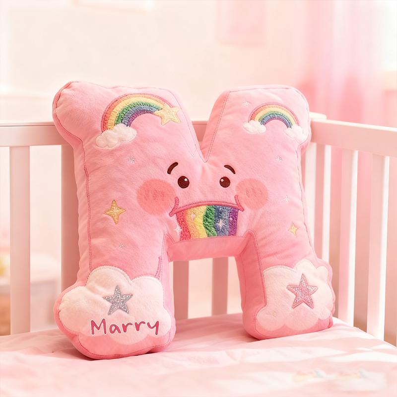 Personalized Cartoon-Style Funny Face Pillow Unique Gift