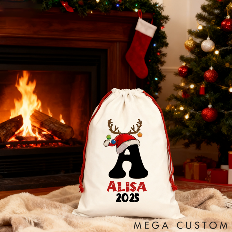 Personalized Christmas Gifts Sack for Family Unique Christmas Santa Sack