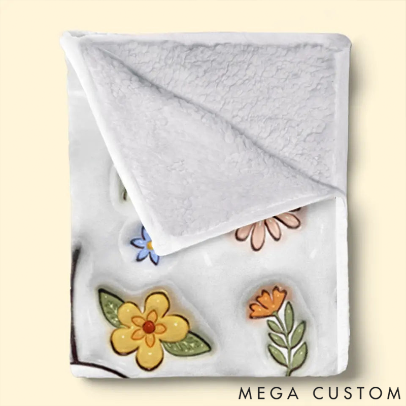 Personalized We Love You Mum Printed Blanket Mother's Day Gift for Mom Grandma