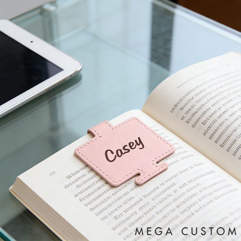 Personalized Leather Bookmarks Computer-Shaped Bookmarks Custom Engraved Name Bookmarks