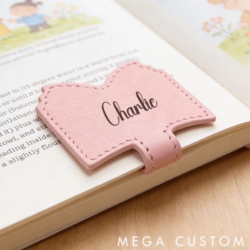 Personalized Leather Bookmark Book Bookmark Custom Engraved Bookmark