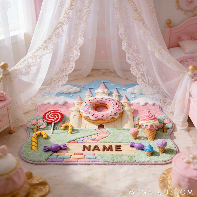 Personalized Candy Castle RugsTransport you to a Dreamlike World