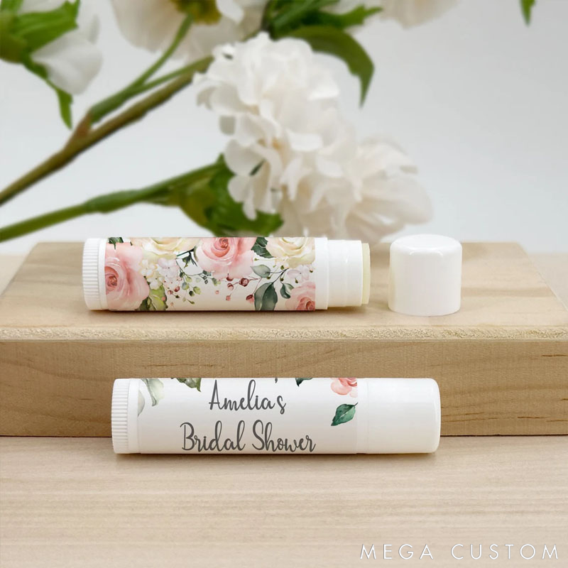 Personalized Wedding Lip Balm Favors Perfect Wedding Favors and Bridal Shower Gifts