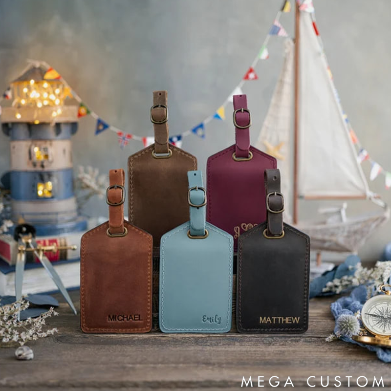 Personalized Luggage Tags Leather Luggage Tags Travel Gift Luggage Tags Wedding