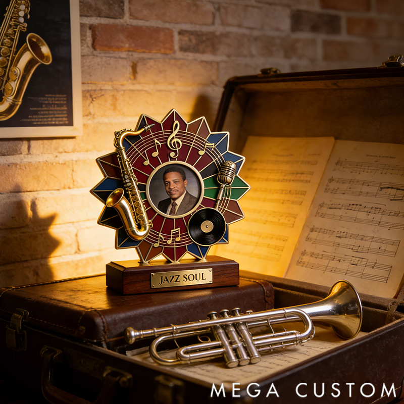 Personalized Jazz Themed Commemorative Photo Album Display the Perfect Gift for Music Lovers