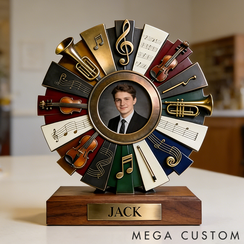 Personalized Symphony Music Award Photo Frame Ornament the Perfect Gift for Music Lovers