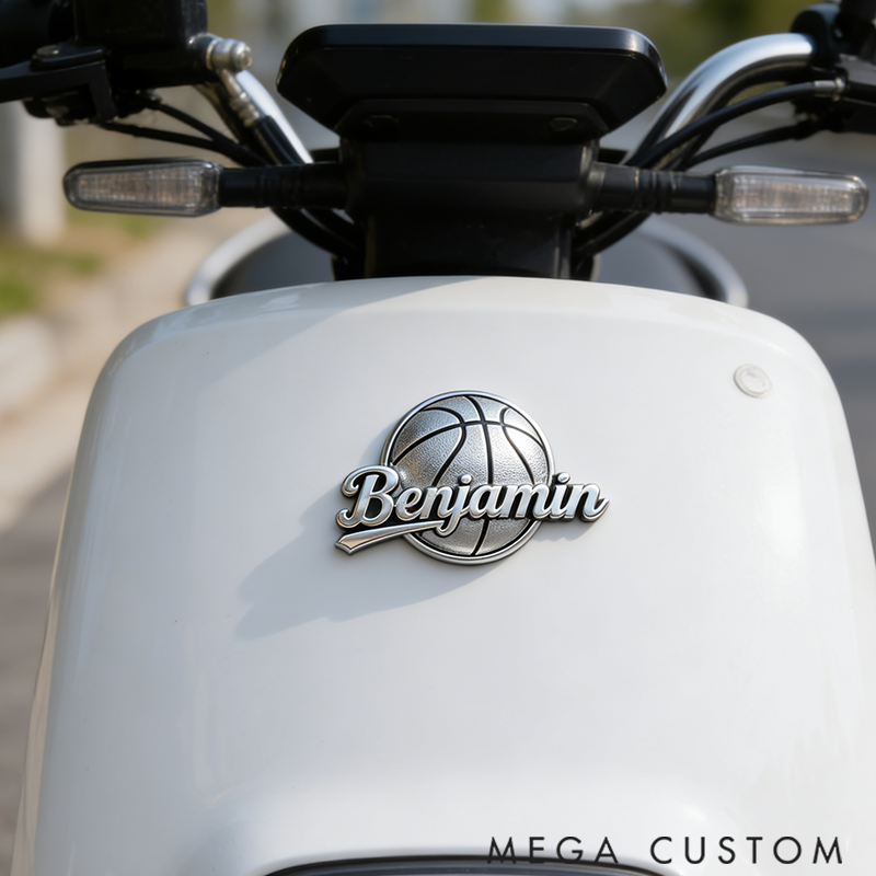 Personalized Car Badge Showcases Athletic Passion Perfect for Every Beloved Vehicle