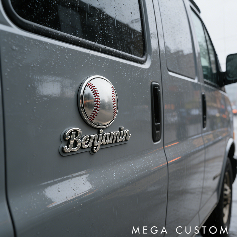 Personalized Car Badge Incorporates Creative Sports Lovers Perfectly Meeting All Sports Fans Needs