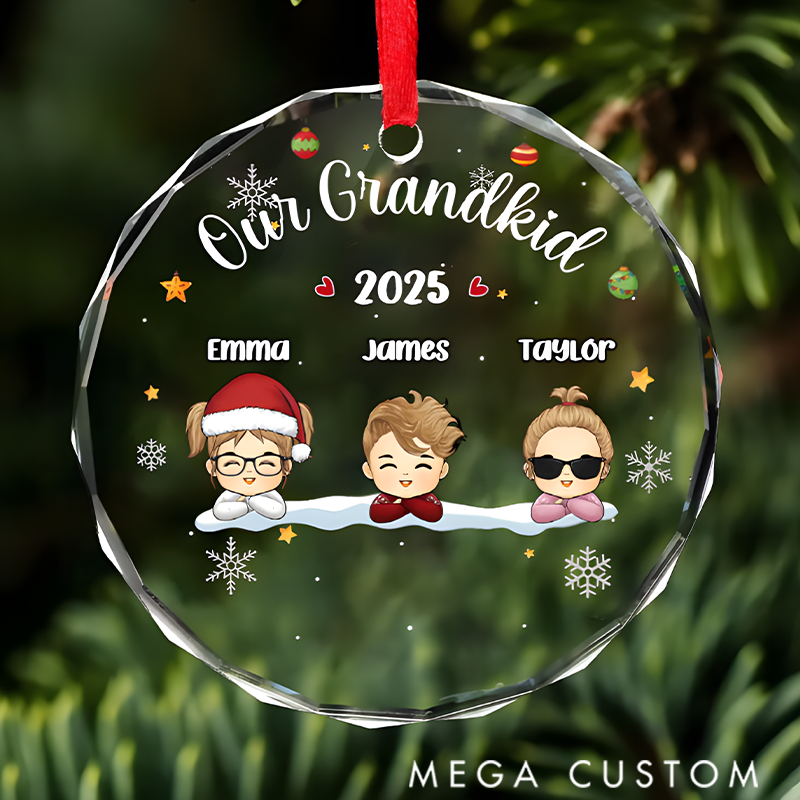 Personalized the Best Part of Christmas is Sharing it with You Christmas Ornaments Gift for Grandkids