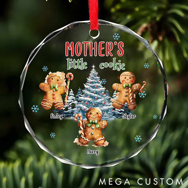 Personalized Mother's Gingerbread and Her Loving Squeeze Christmas Ornaments Gift for Mom Grandma