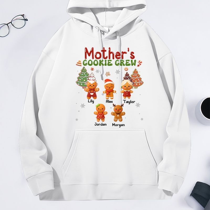 Personalized Mother's Cookie Crew Classic Hoodie Gifts for Mom Grandma 