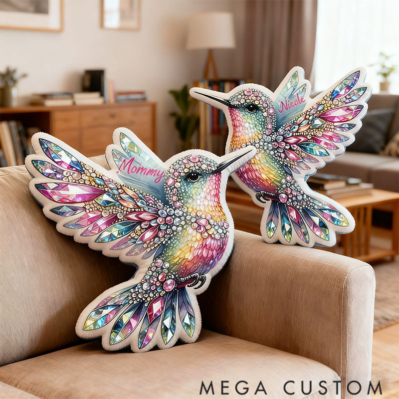 Personalized Graphic 3D Print Pillows Pillow, Custom Tortoise Diamond Bird Pillow with Name for Family