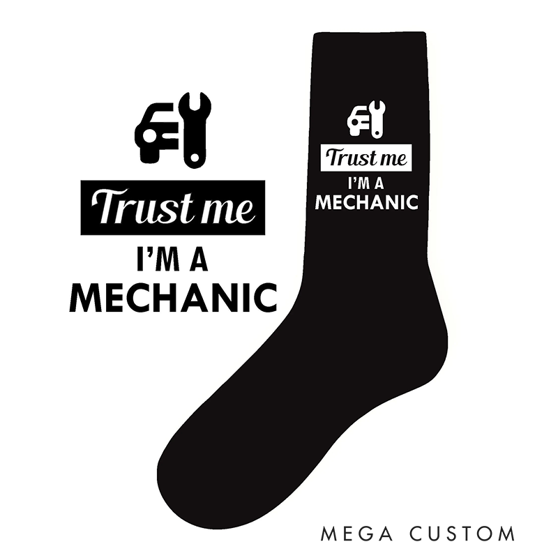 Personalized Occupation Socks with Custom Career Design Funny Gifts