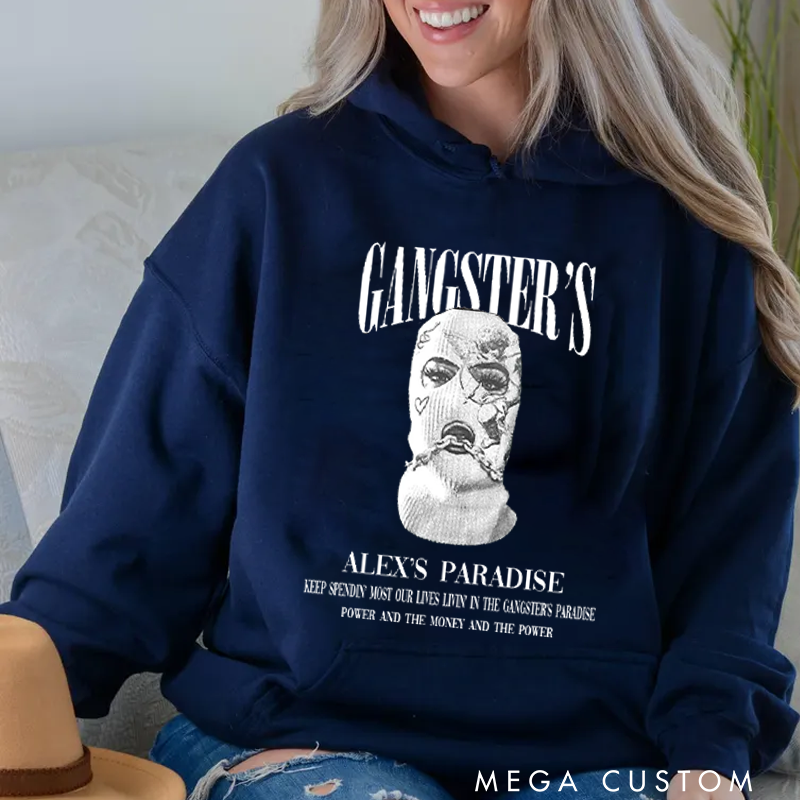 Personalized Classic Hoodies Urban Style Masked Art Statement Hoodie