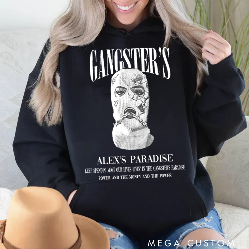 Personalized Classic Hoodies Urban Style Masked Art Statement Hoodie