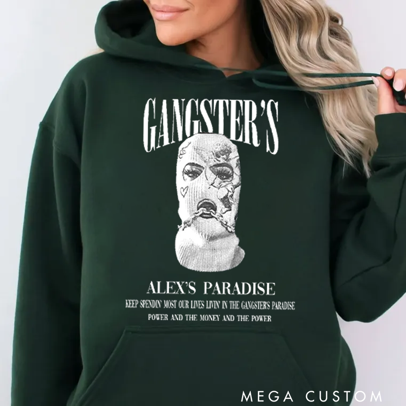 Personalized Classic Hoodies Urban Style Masked Art Statement Hoodie