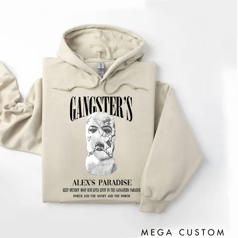 Personalized Classic Hoodies Urban Style Masked Art Statement Hoodie