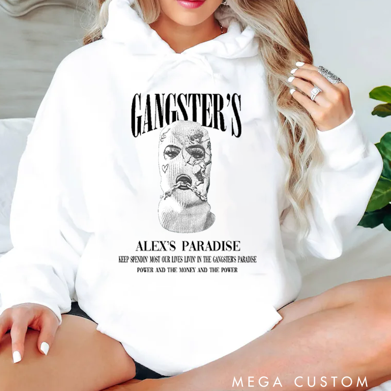 Personalized Classic Hoodies Urban Style Masked Art Statement Hoodie