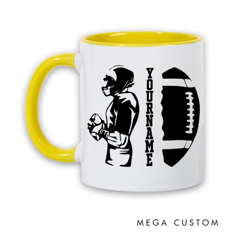 [Copy]Personalized American Football Mug with Custom Name and Helmet Design