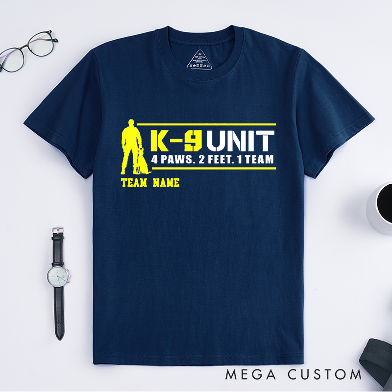 Personalized Police K9 Unit Team Design Gift for Police Officer T-Shirt
